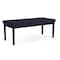 Lesro Lenox Steel 2 Seat Bench, Navy/Midnight Seat, Navy/Midnight Back, 45 W 21 L 18.5 H LS2001 - alternate 2